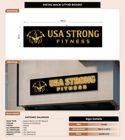 CUSTOM MOCKUP SIGN FOR Antonio Salomon