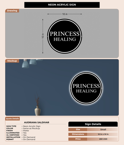 CUSTOM MOCKUP SIGN FOR Audriana Saldivar