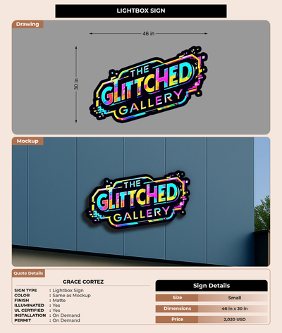 CUSTOM MOCKUP SIGN FOR Grace Cortez
