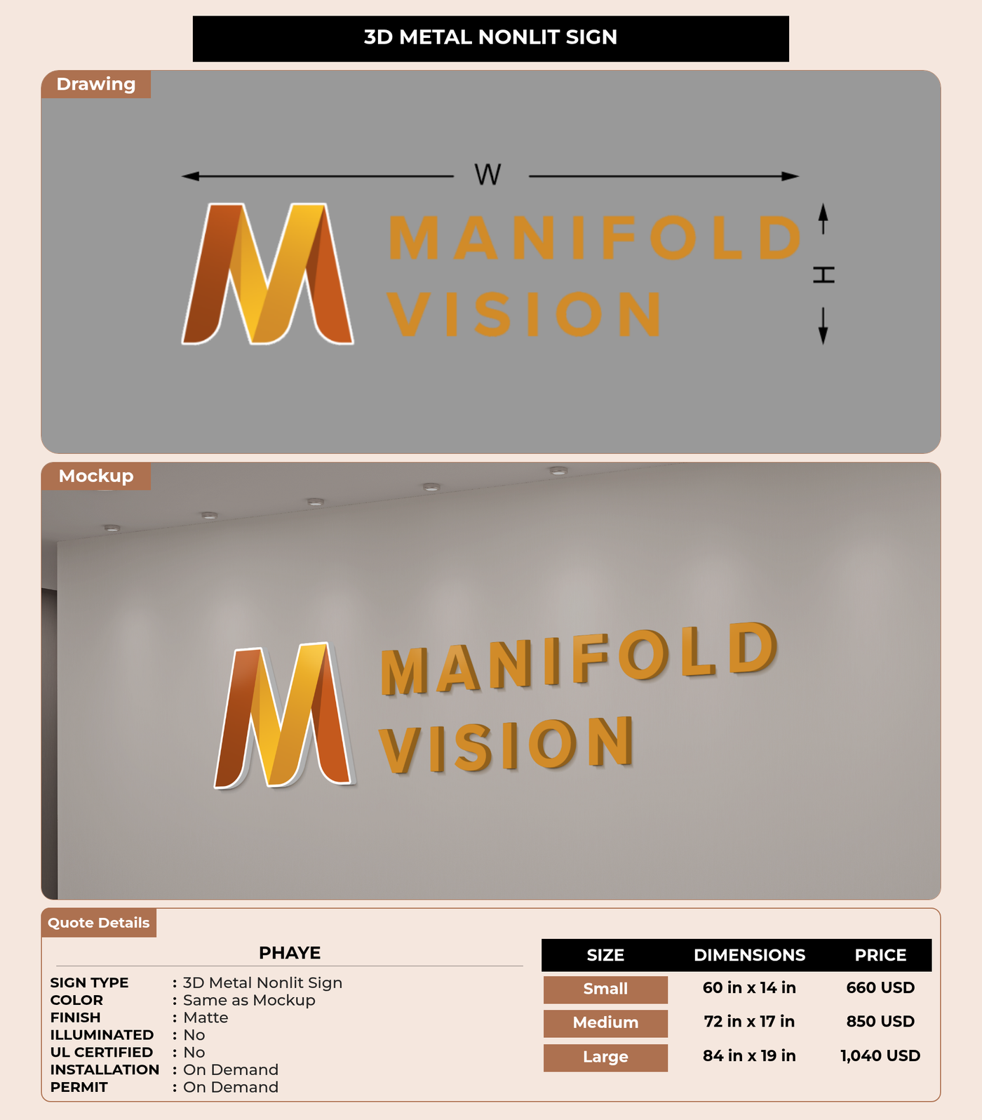CUSTOM MOCKUP SIGN FOR Phaye