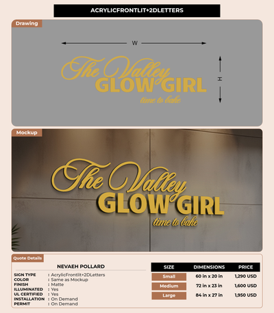 CUSTOM MOCKUP SIGN FOR Nevaeh pollard