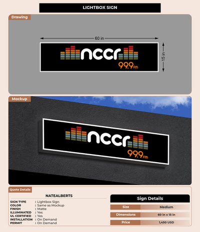 CUSTOM MOCKUP SIGN FOR Natealberts