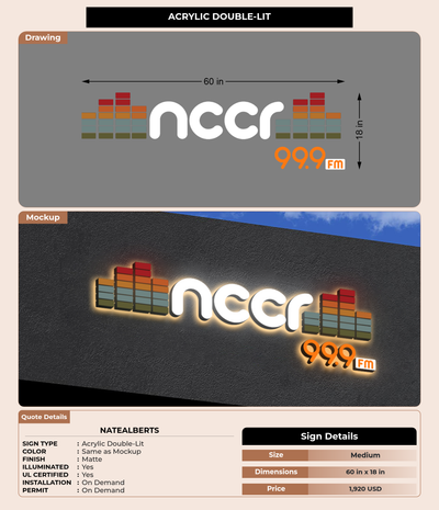 CUSTOM MOCKUP SIGN FOR Natealberts