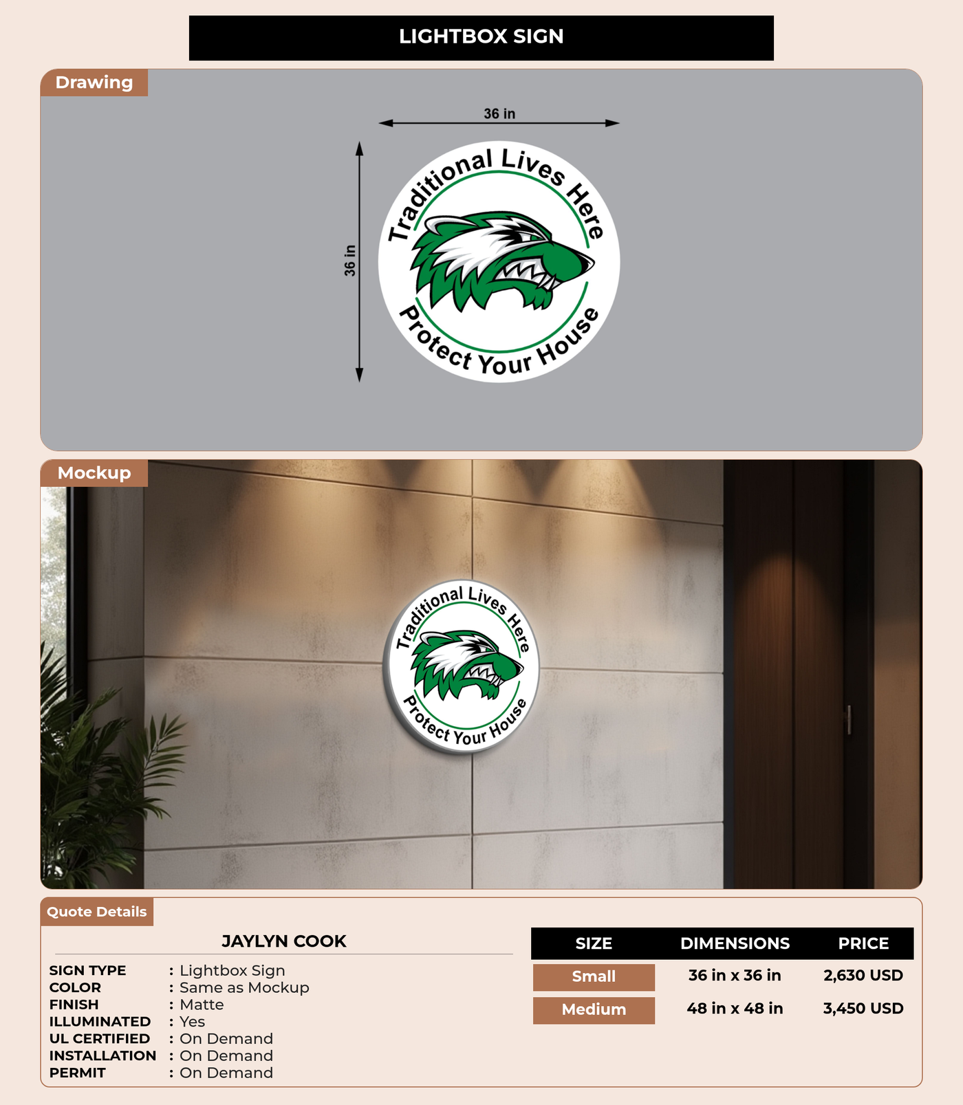 CUSTOM MOCKUP SIGN FOR Jaylyn Cook