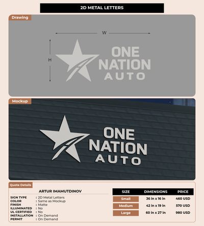 CUSTOM MOCKUP SIGN FOR Artur Imamutdinov
