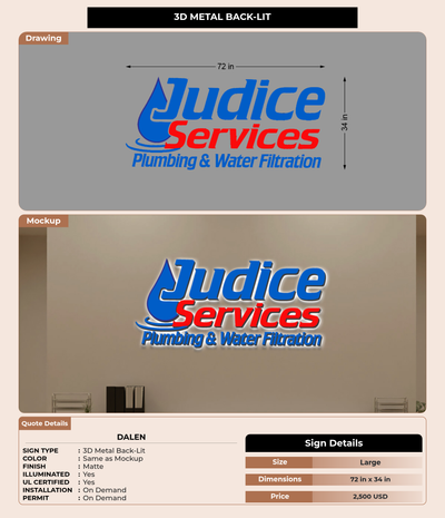 CUSTOM MOCKUP SIGN FOR Dalen