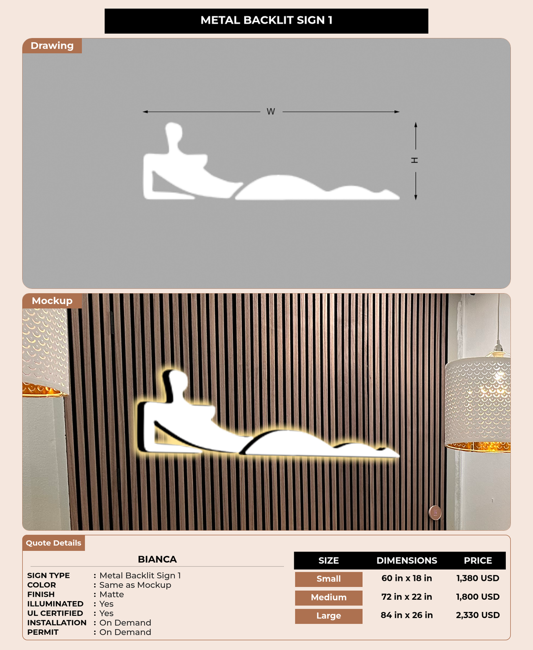 CUSTOM MOCKUP SIGN FOR Bianca