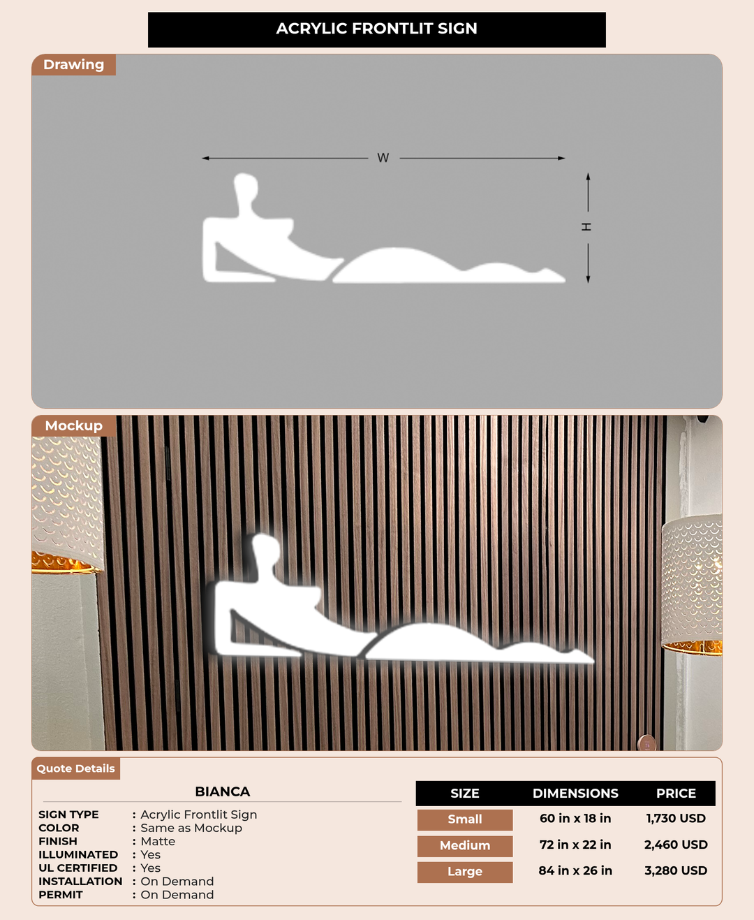 CUSTOM MOCKUP SIGN FOR Bianca