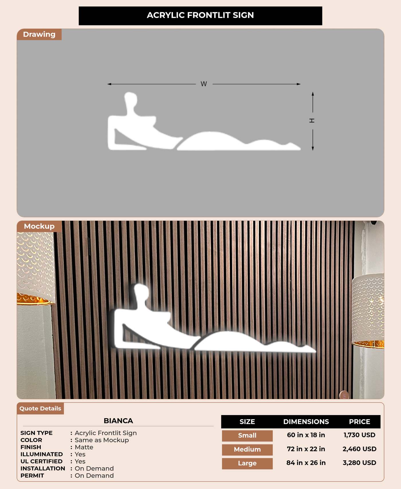 CUSTOM MOCKUP SIGN FOR Bianca
