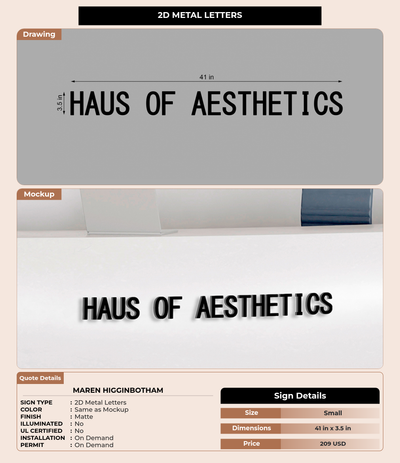 CUSTOM MOCKUP SIGN FOR Maren Higginbotham