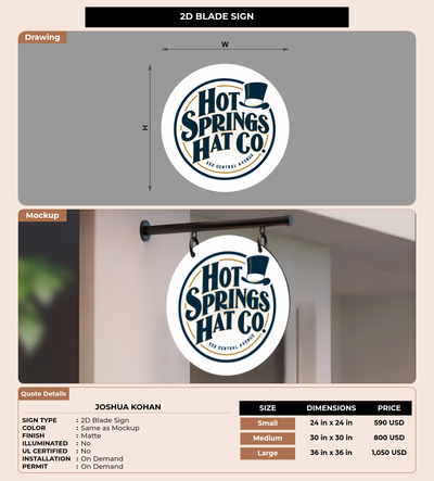 CUSTOM MOCKUP SIGN FOR Joshua Kohan