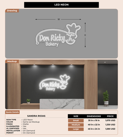 CUSTOM MOCKUP SIGN FOR Sandra Rojas
