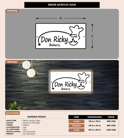 CUSTOM MOCKUP SIGN FOR Sandra Rojas