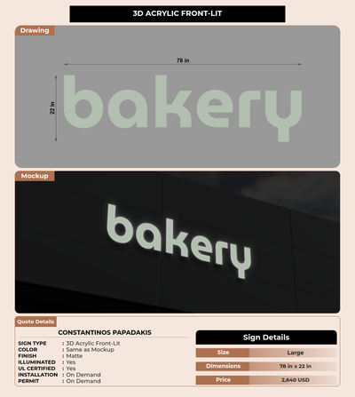 CUSTOM MOCKUP SIGN FOR Constantinos Papadakis