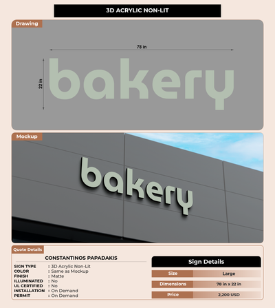 CUSTOM MOCKUP SIGN FOR Constantinos Papadakis
