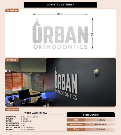 CUSTOM MOCKUP SIGN FOR Tirza Valenzuela