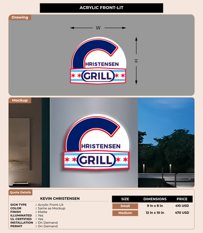 CUSTOM MOCKUP SIGN FOR Kevin Christensen