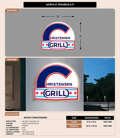 CUSTOM MOCKUP SIGN FOR Kevin Christensen