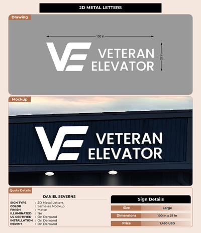 CUSTOM MOCKUP SIGN FOR Daniel Severns