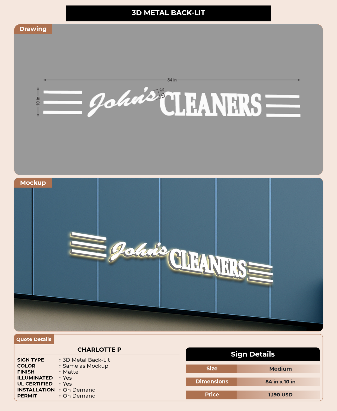 CUSTOM MOCKUP SIGN FOR Charlotte P