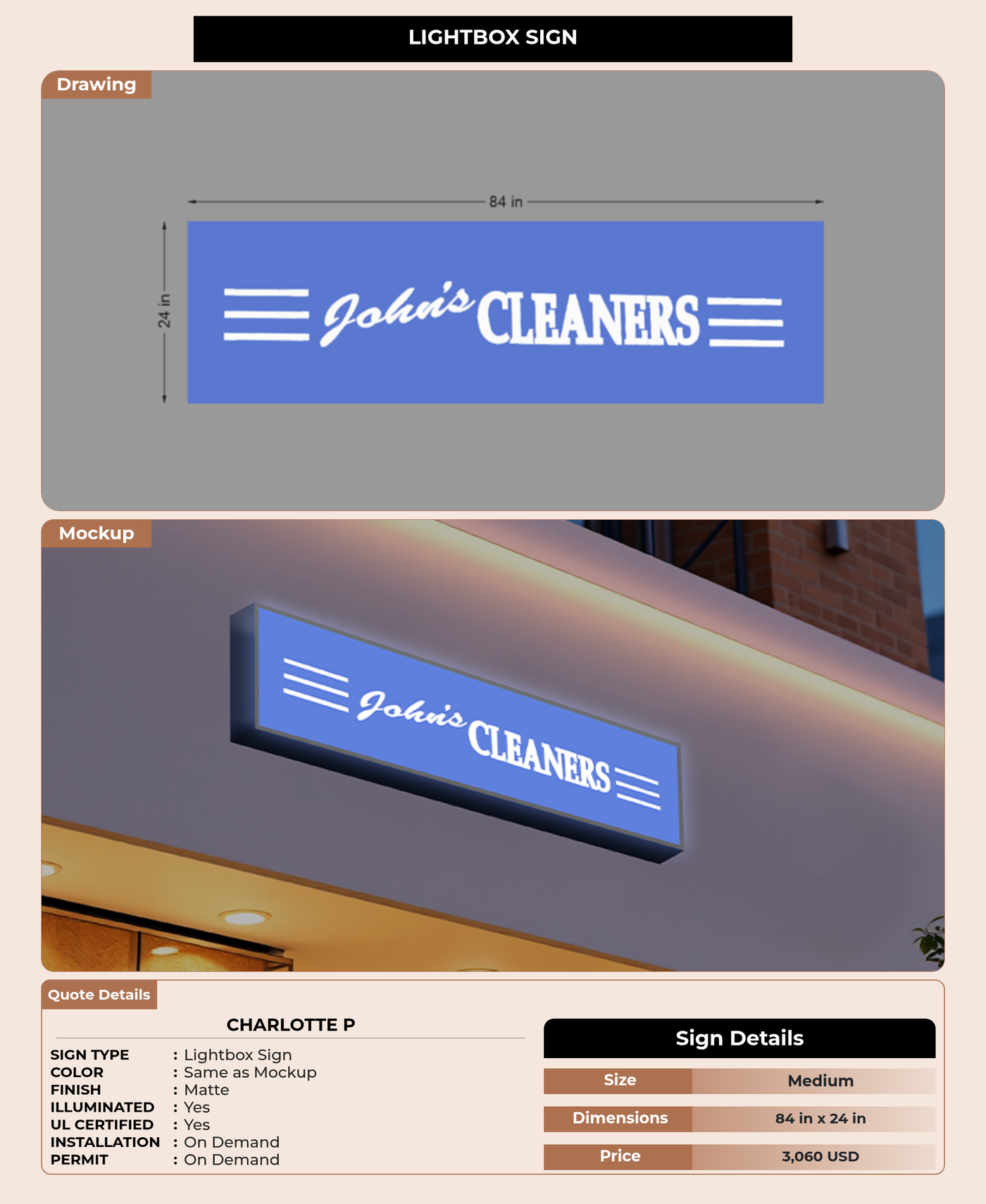 CUSTOM MOCKUP SIGN FOR Charlotte P