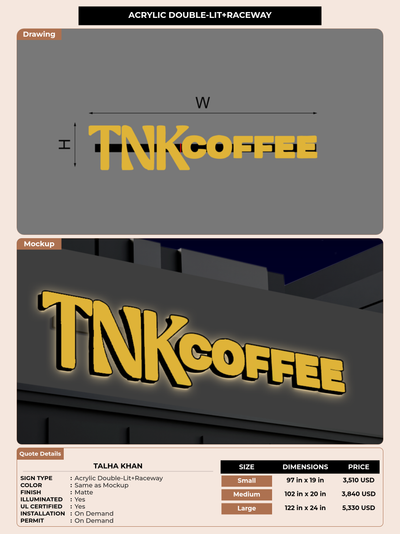 CUSTOM MOCKUP SIGN FOR Talha Khan