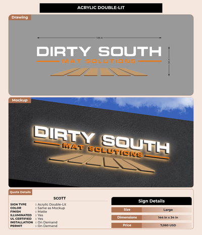 CUSTOM MOCKUP SIGN FOR Scott