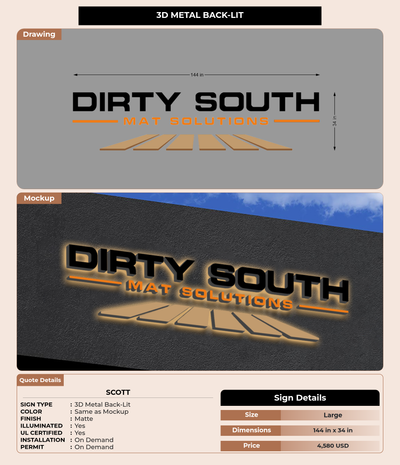 CUSTOM MOCKUP SIGN FOR Scott