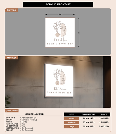 CUSTOM MOCKUP SIGN FOR Maribel Guizar