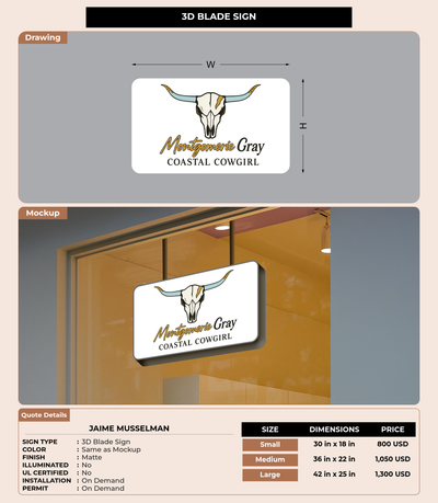 CUSTOM MOCKUP SIGN FOR Jaime Musselman