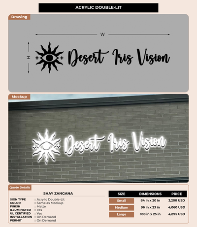 CUSTOM MOCKUP SIGN FOR Shay Zangana