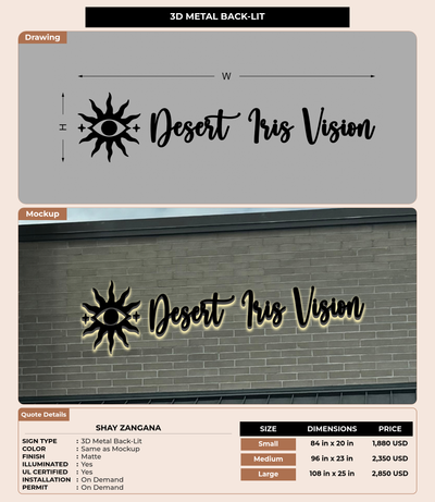 CUSTOM MOCKUP SIGN FOR Shay Zangana