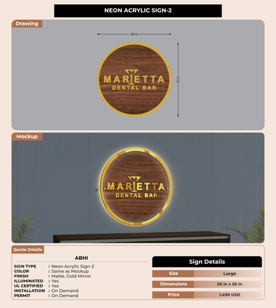 CUSTOM MOCKUP SIGN FOR Abhi