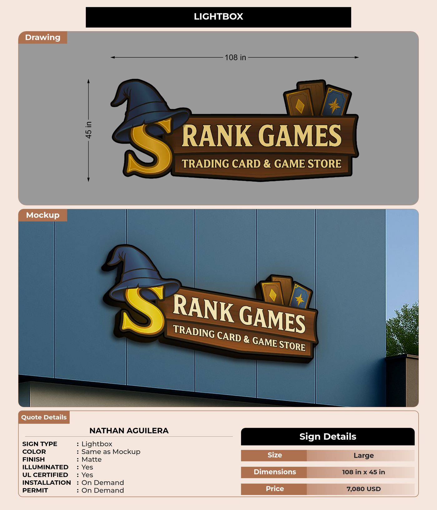 CUSTOM MOCKUP SIGN FOR Nathan Aguilera