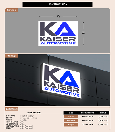 CUSTOM MOCKUP SIGN FOR Amy Kaiser