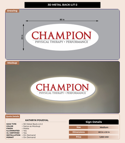 CUSTOM MOCKUP SIGN FOR Kathryn Poudyal