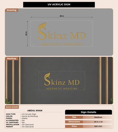 CUSTOM MOCKUP SIGN FOR Abdul Khan