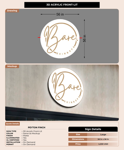 CUSTOM MOCKUP SIGN FOR Peyton Finch