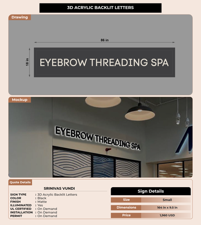 CUSTOM MOCKUP SIGN FOR SRINIVAS VUNDI
