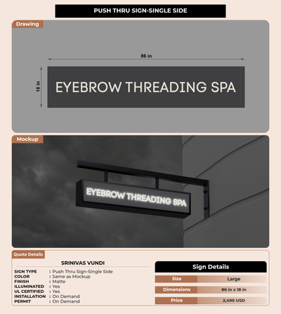 CUSTOM MOCKUP SIGN FOR SRINIVAS VUNDI