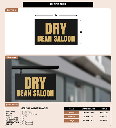 CUSTOM MOCKUP SIGN FOR Melissa Wilganowski