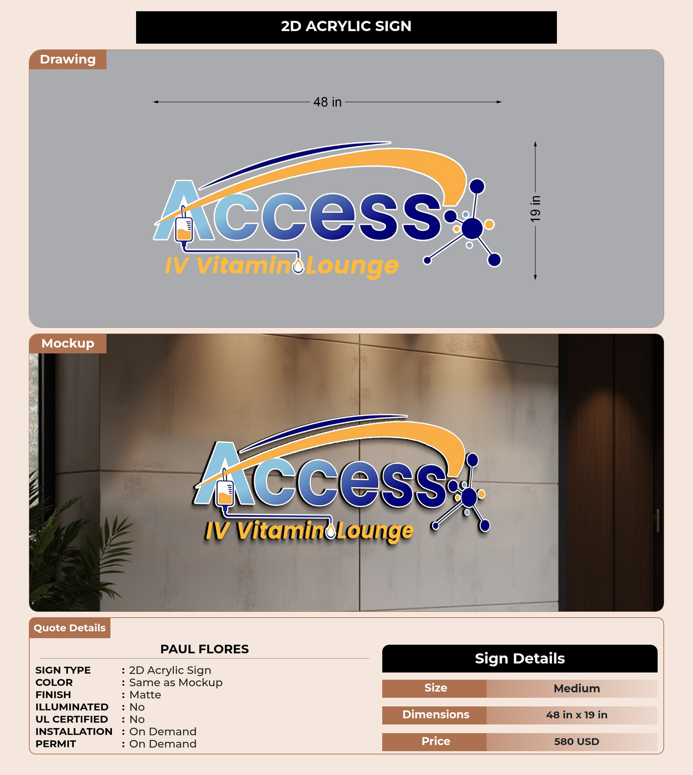 CUSTOM MOCKUP SIGN FOR Paul Flores