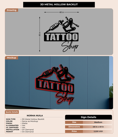 CUSTOM MOCKUP SIGN FOR Norma Nuila