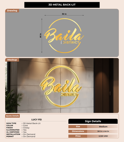 CUSTOM MOCKUP SIGN FOR Lucy Fei