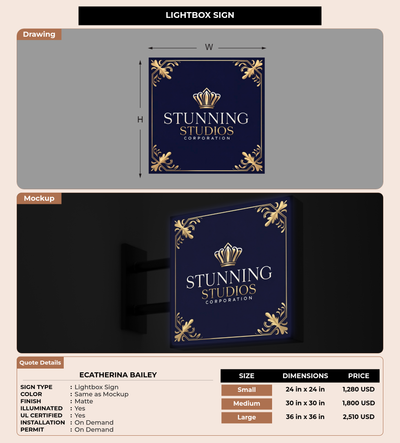 CUSTOM MOCKUP SIGN FOR ECATHERINA BAILEY