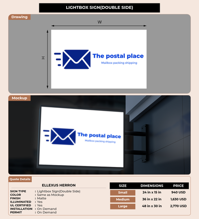 CUSTOM MOCKUP SIGN FOR Ellexus Herron
