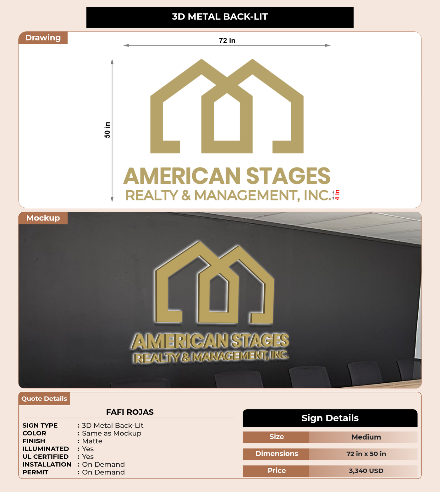 CUSTOM MOCKUP SIGN FOR Fafi Rojas