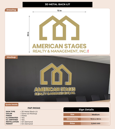 CUSTOM MOCKUP SIGN FOR Fafi Rojas