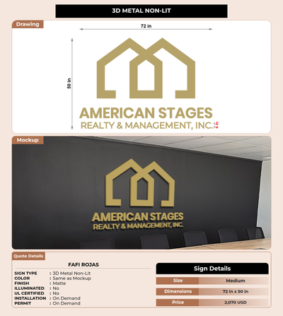 CUSTOM MOCKUP SIGN FOR Fafi Rojas