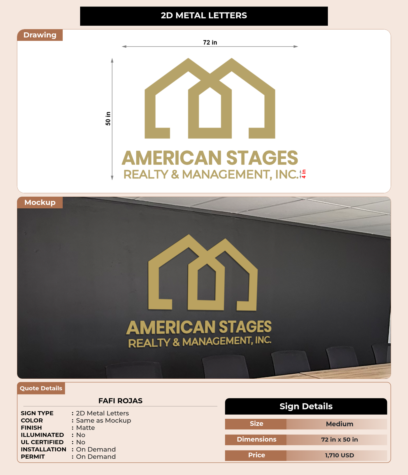 CUSTOM MOCKUP SIGN FOR Fafi Rojas